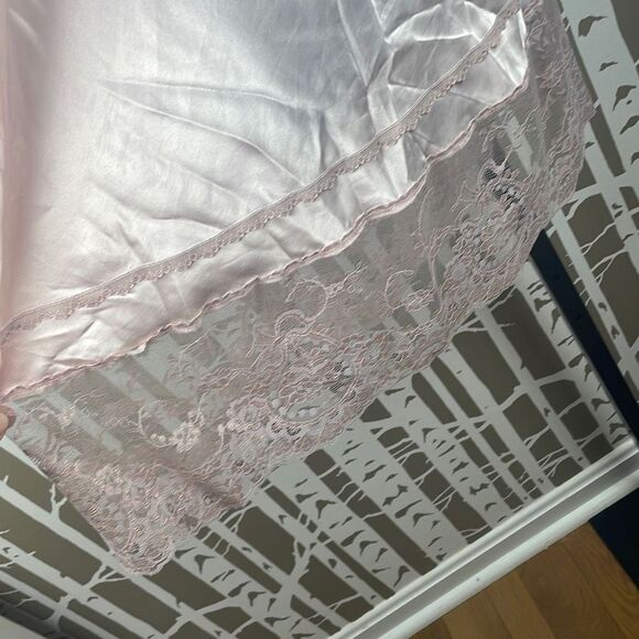 Lady Cameo Dallas Vintage Pink Satin Slip M - Picture 11 of 15
